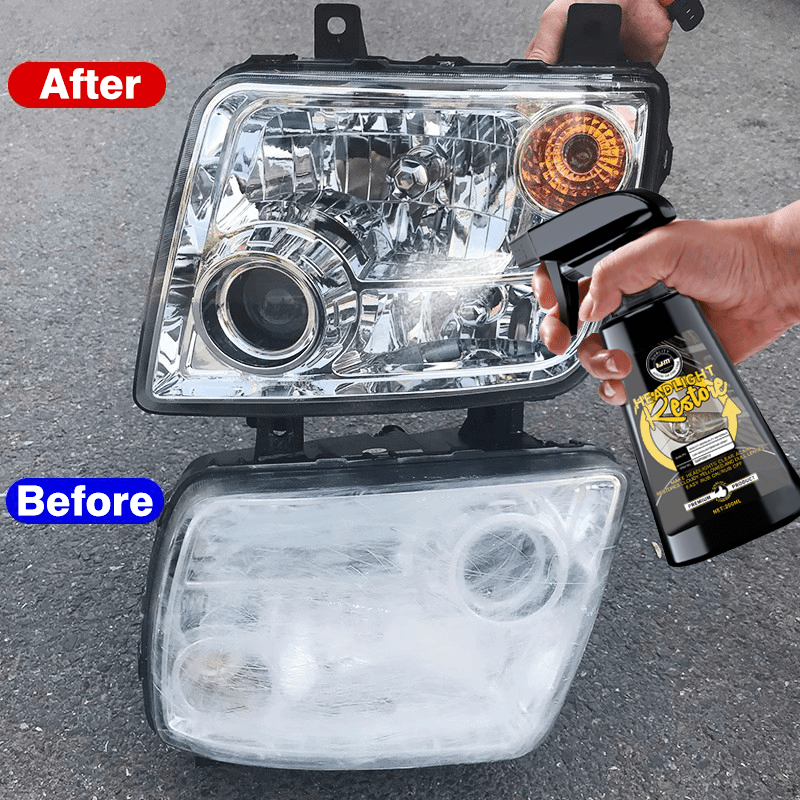 Kit de restauración de faros de cerámica Universal de 200ml, herramienta de reparación de luces de coche
