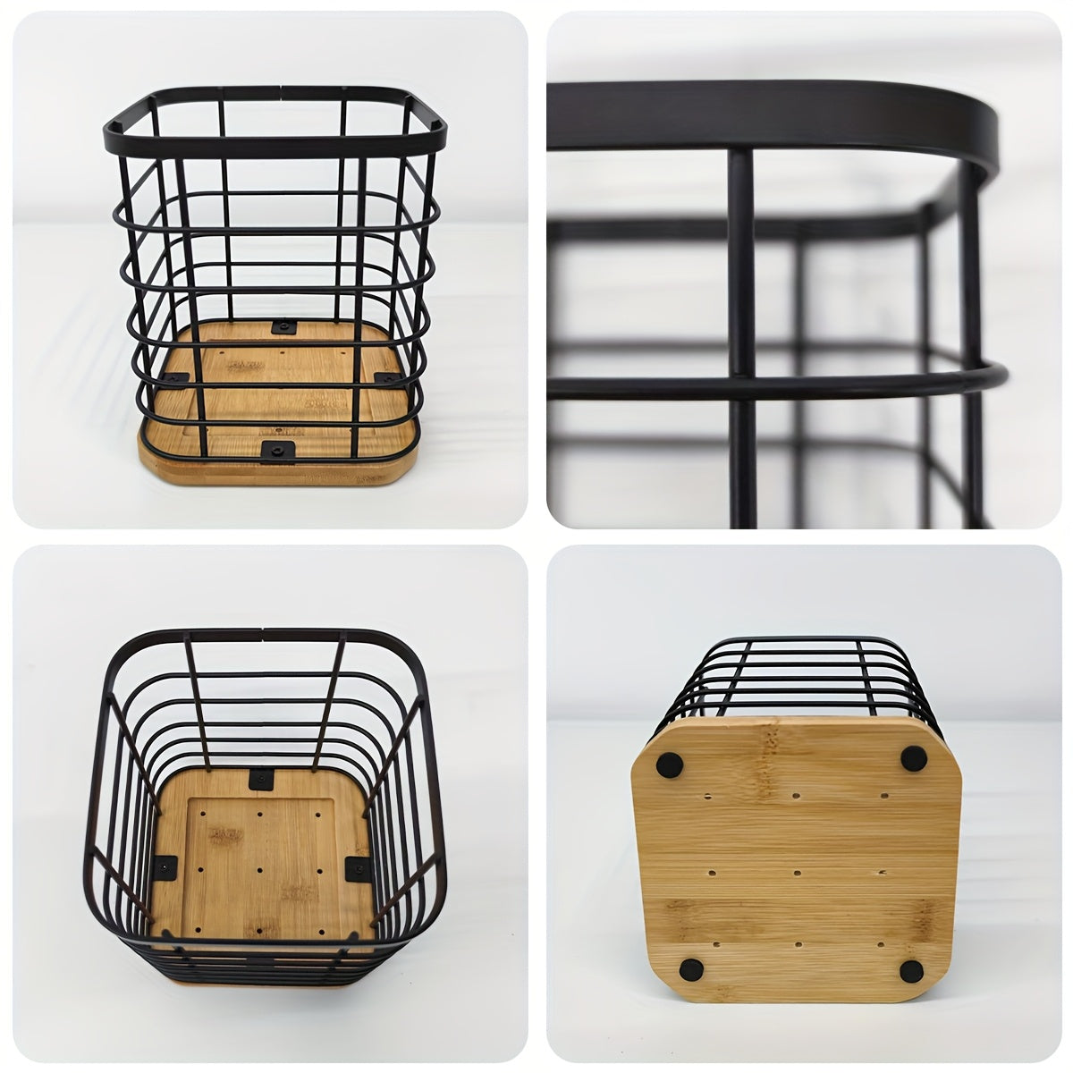 Multifunctional Vertical Kitchen Rack with Cutlery Holder and Organizer