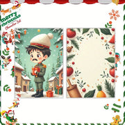 Set of 2 Christmas Kitchen Towels 45x66 cm Festive Tea Towels Holiday Decor