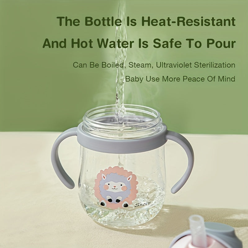 Kids Drinking Cup, Food Safe Straw, Educational Water Bottle, Adorable Gift