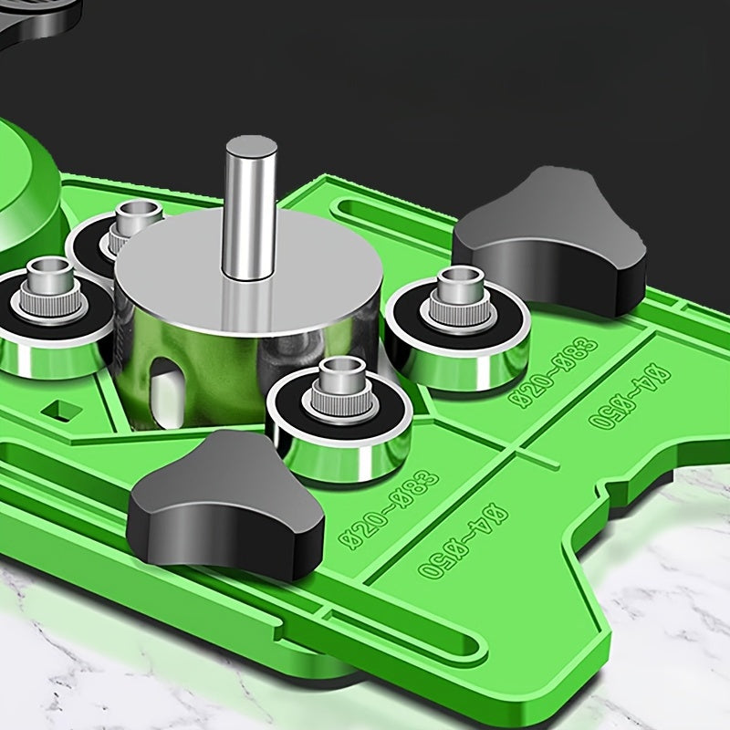 Ceramic Tile Glass Marble Hole Locator Tool with Chamfer and Suction