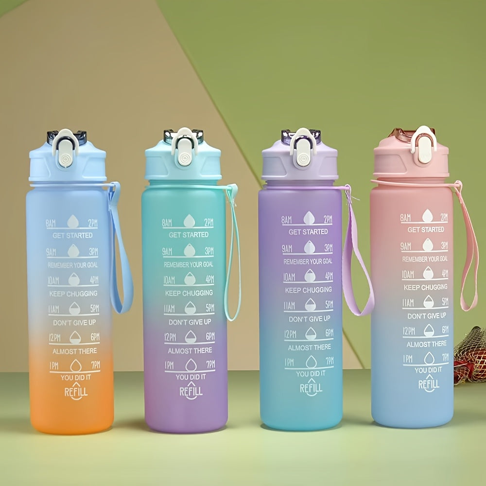 Gradient Design Sports Water Bottle Leakproof Large Capacity for Outdoor and Daily Use