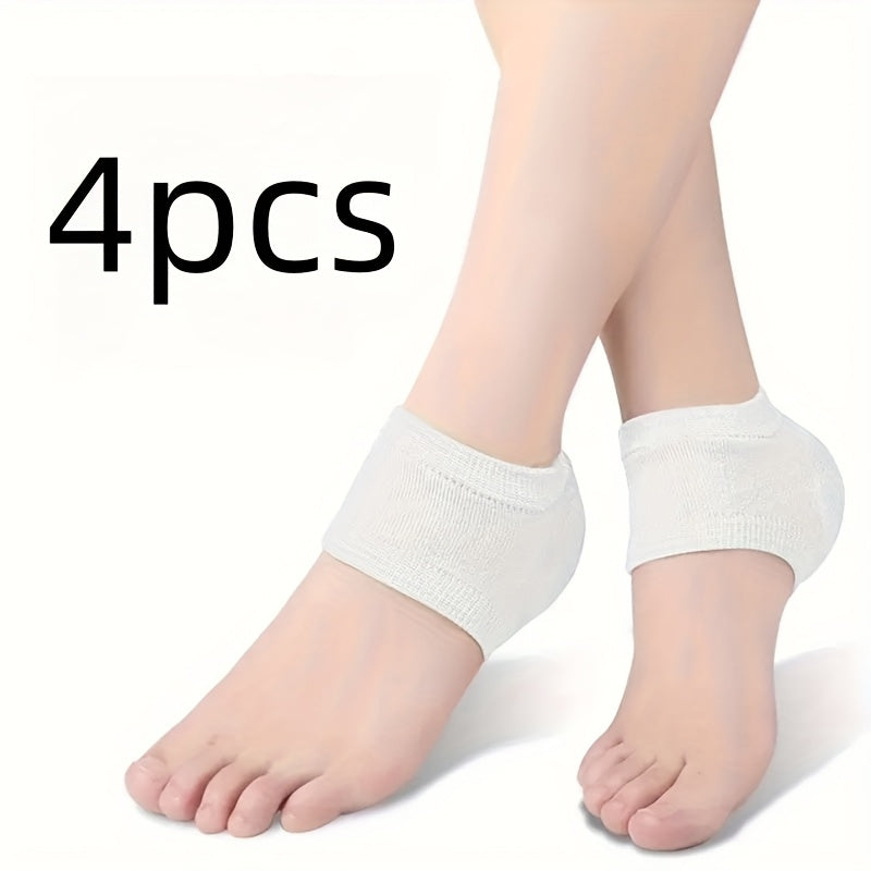 Women's Heel Protection Socks Moisturizing Gel High Heel Sleeves 2-4 Pairs