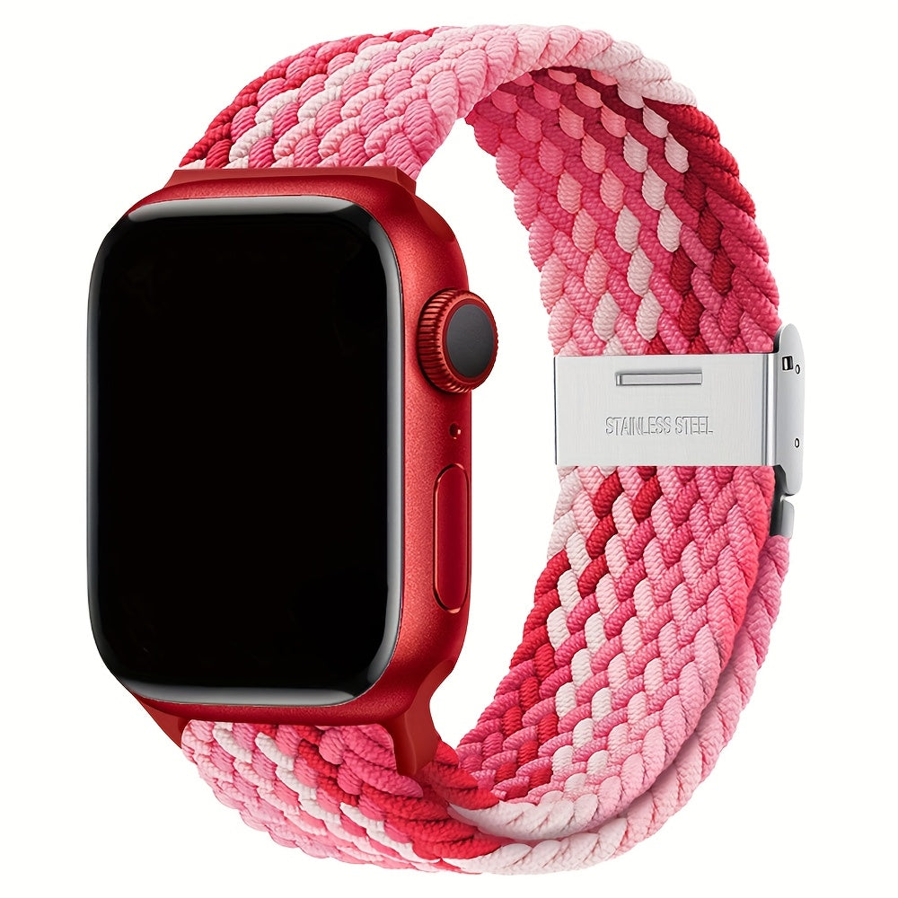 Moslashuvchan Naylon bilan to‘qilgan Solo Loop soat bandi, Apple Watch Series 1-9 Ultra 2 42mm 44mm 45mm 49mm uchun suv o'tkazmaydigan