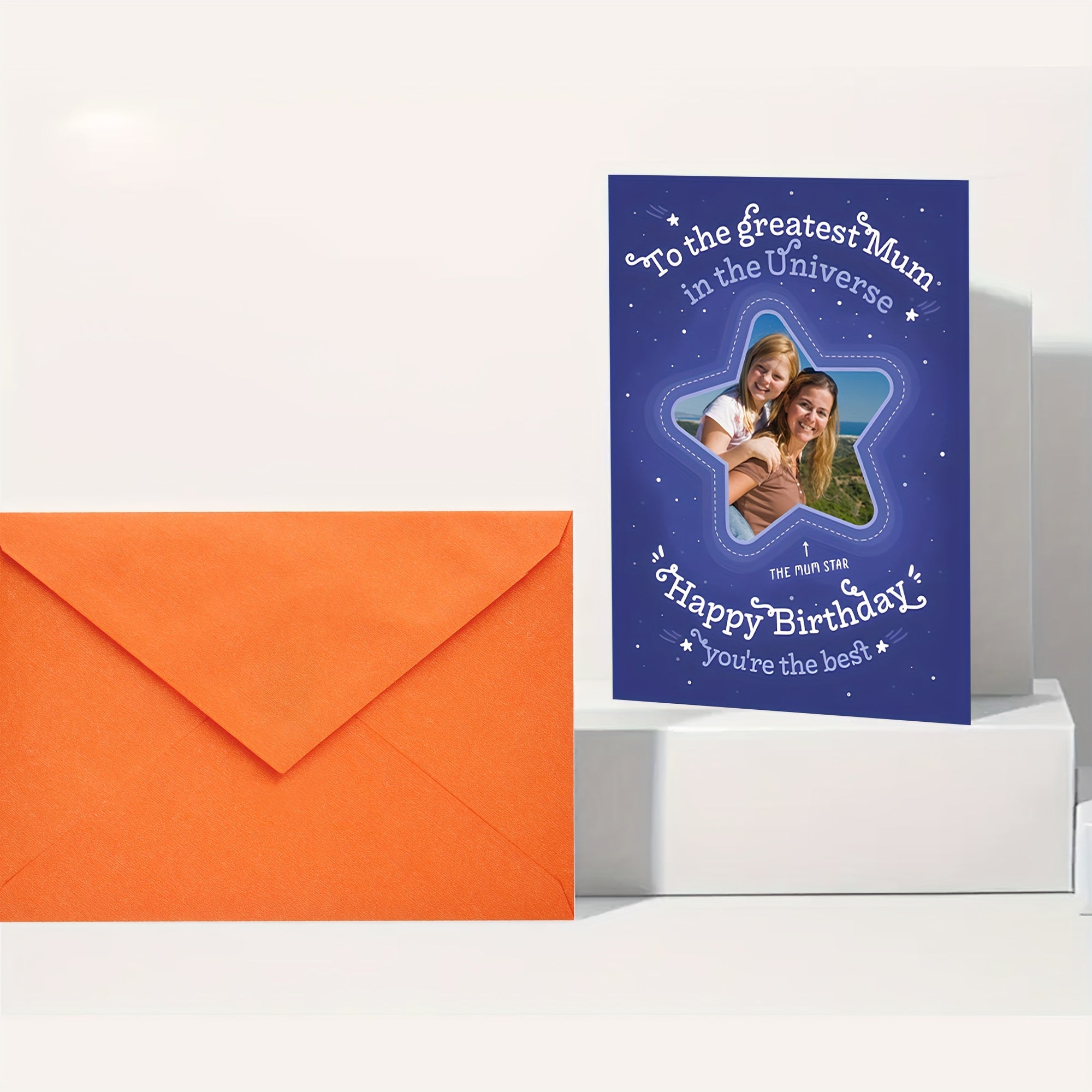 Personalized Birthday Mum Thank You Card Starry Sky Style Creative Blessing Card