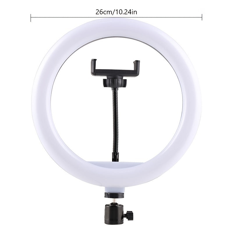10-Inch LED Ring Light with 55cm Tripod for Photography and Video