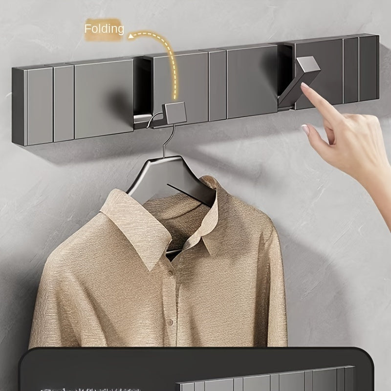 Aluminum Wall Hook Folding Space-Saving Multi-Use for Bathroom Kitchen Living Room