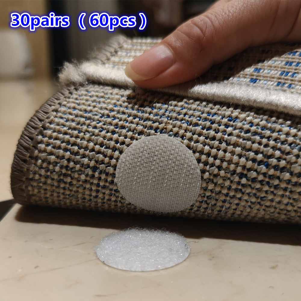 Cinta antideslizante de alfombra de 30mm para alfombras, sujetadores para alfombras, sofás, sábanas, blanco y negro