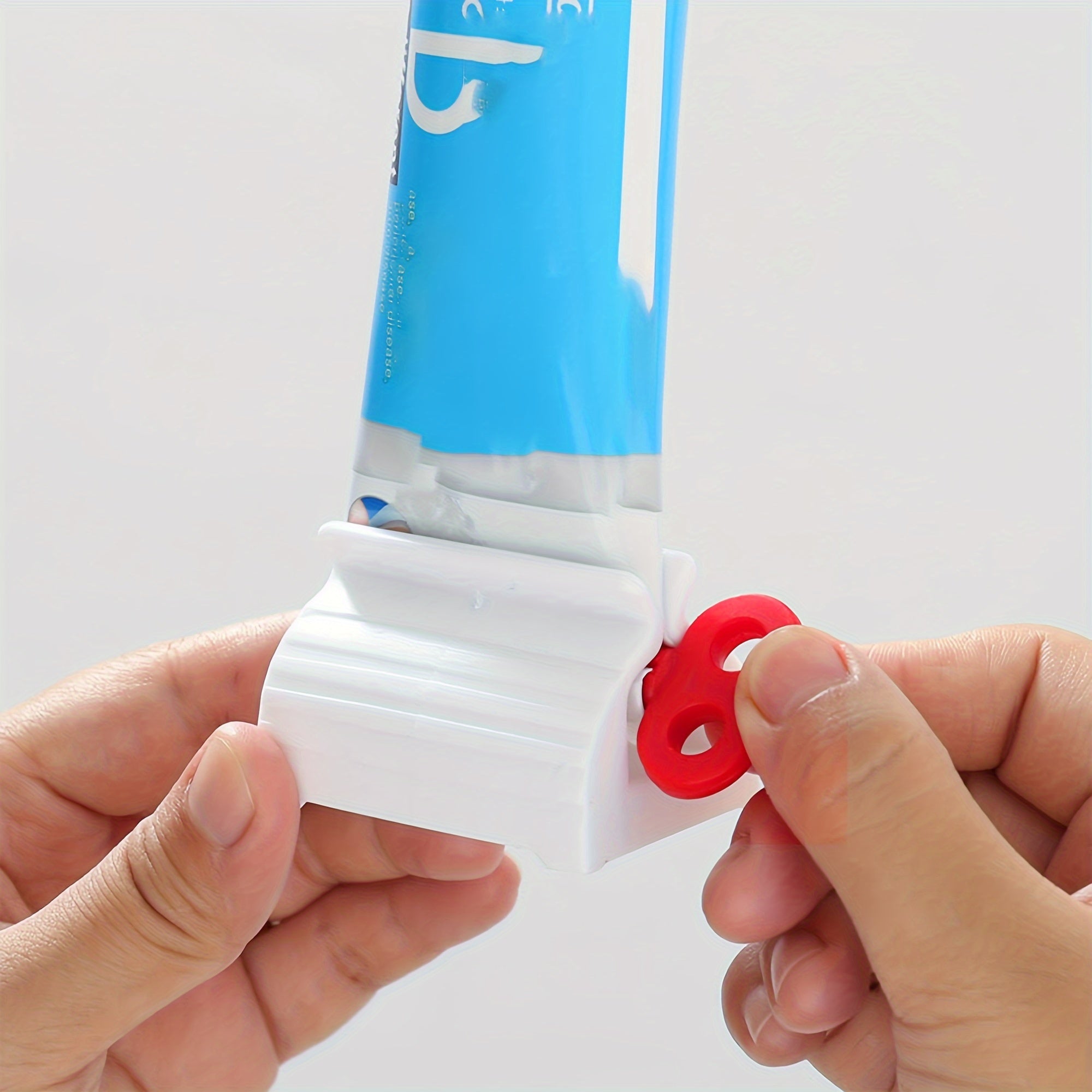 Red Toothpaste Squeezer Dispenser Automatic Bathroom Accessory