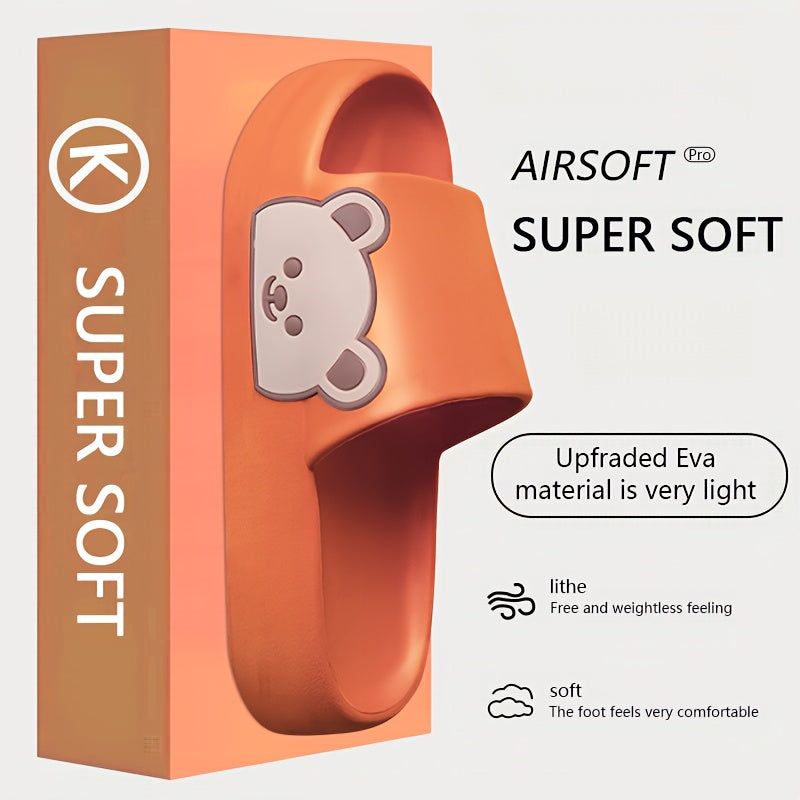 Unisex EVA Non-Slip Slippers Minimalist Striped Indoor Outdoor