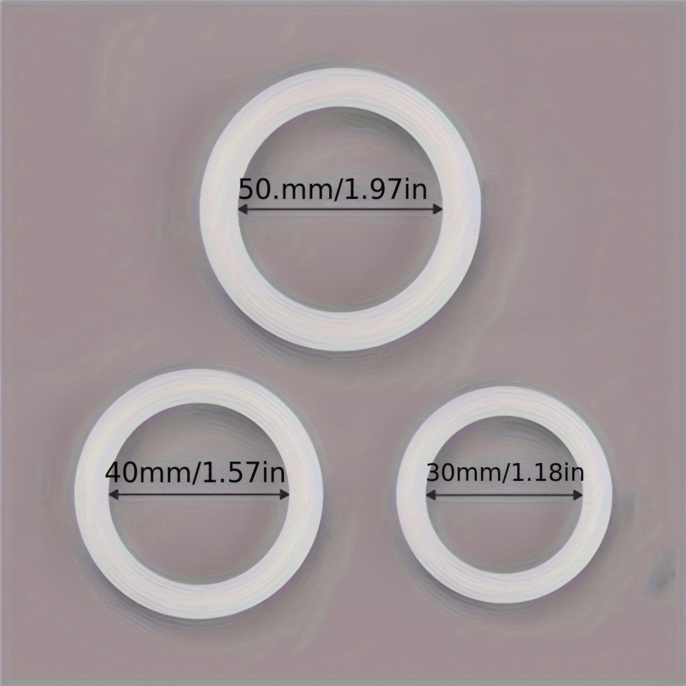 Men Silikon Yorituvchi Penis Halqalar To'plami 3 dona Kechikkan Ejakulatsiya Qovuq To'siq