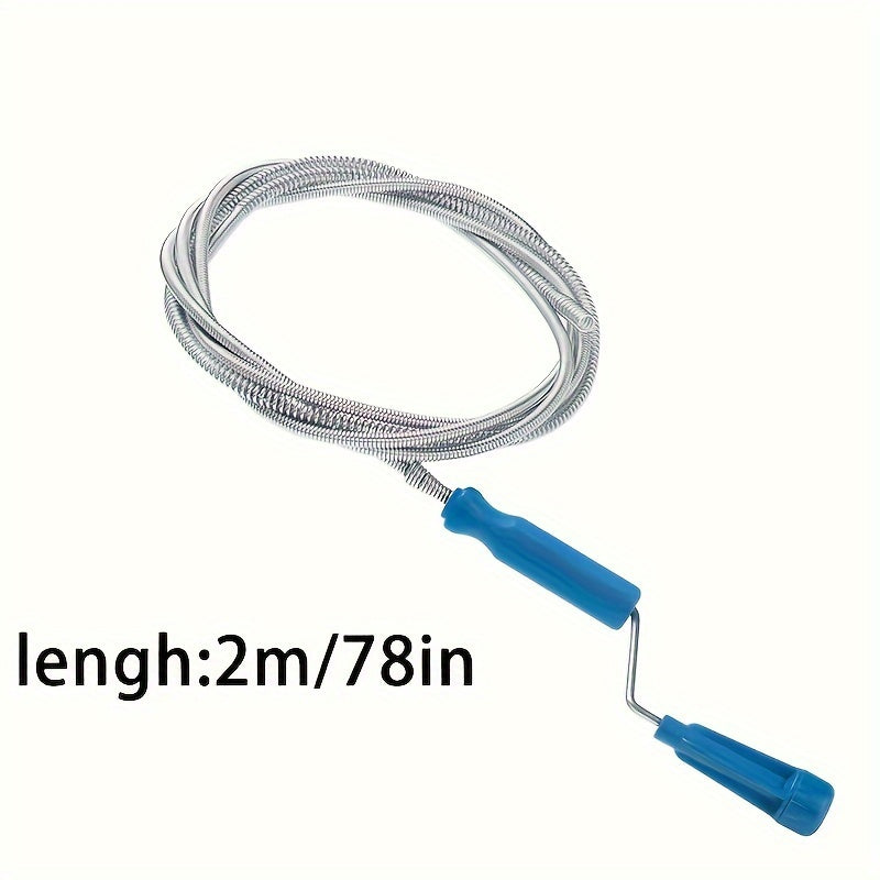 "O'zgaruvchan Quvur Tozalash Vositasi - Kanalizatsiyalarda, Hojatxonada, Oshxona va Hammom Lavabolarida, hamda Vanna to'siqlarini olib tashlaydi - Batareyalar kerak emas, Uy uchun zarur tozalash vositasi"