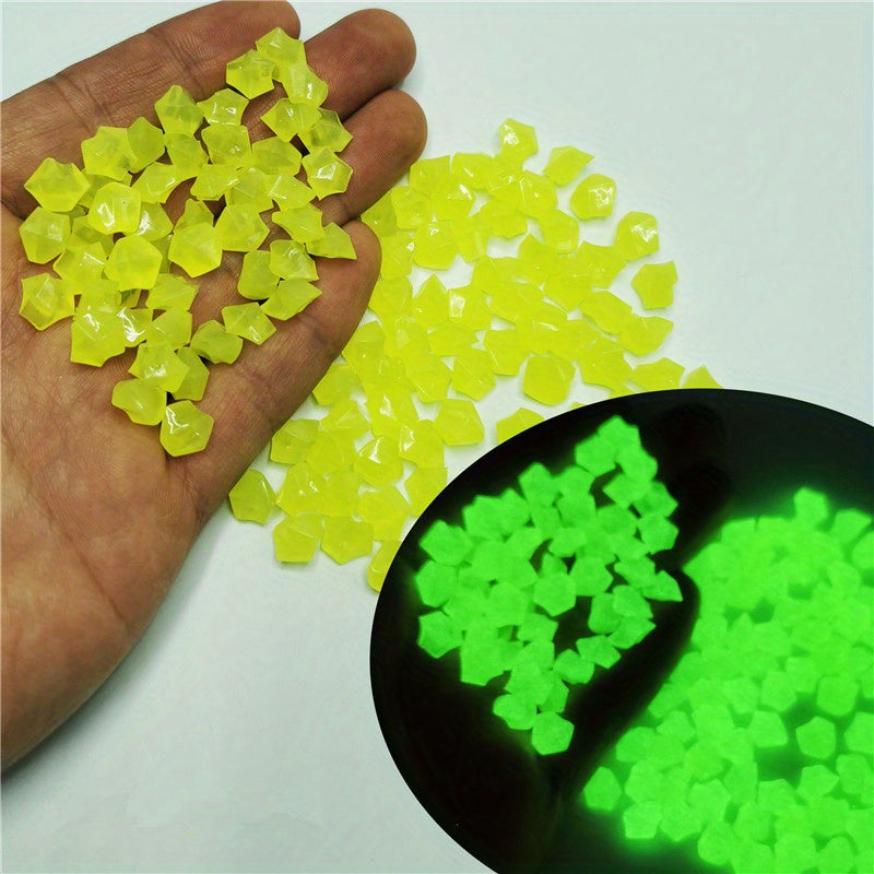 Glow-in-the-Dark Decorative Pebbles for Fish Tanks and Aquariums