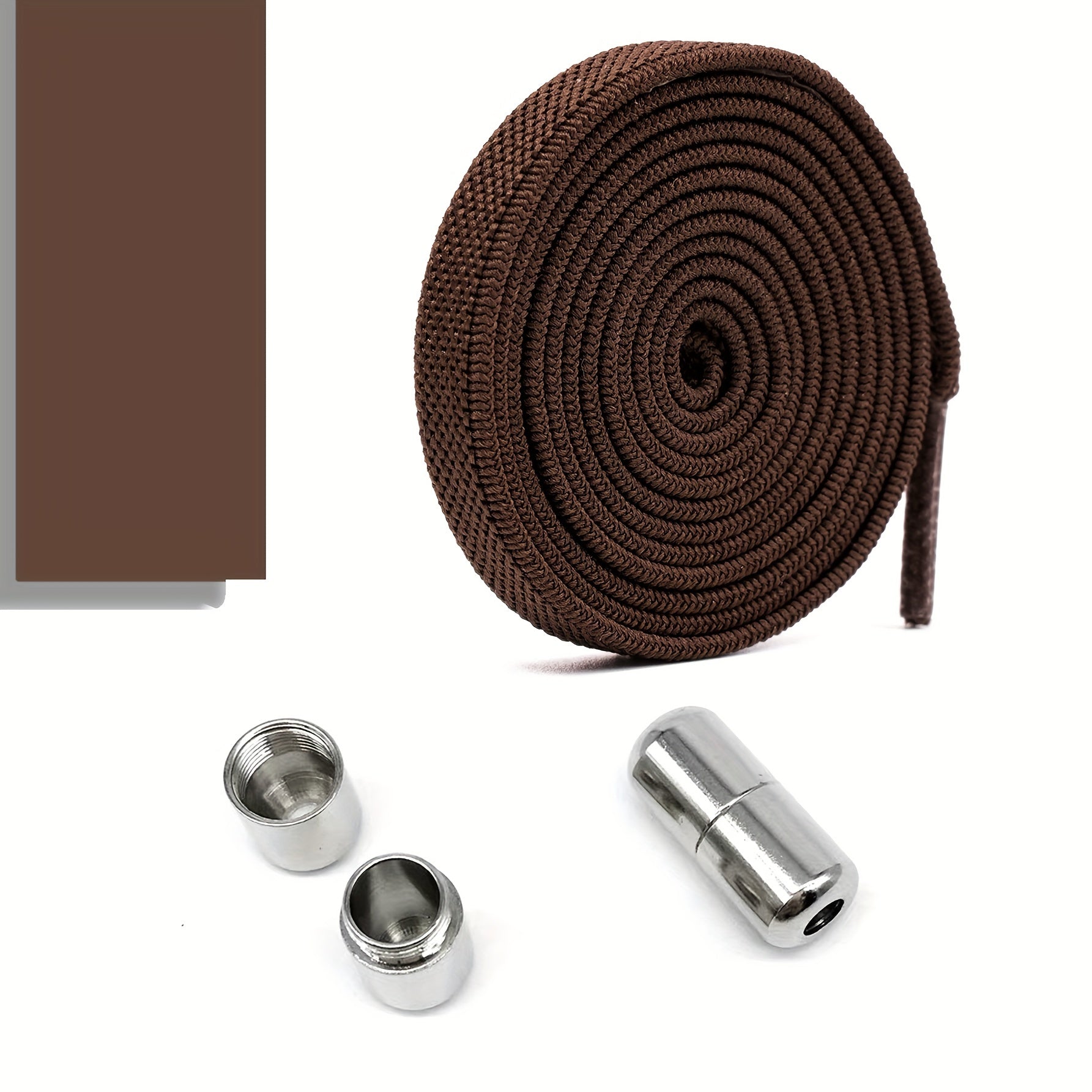 Elastic No-Tie Shoe Laces for Adults with Golden Capsule Buttons