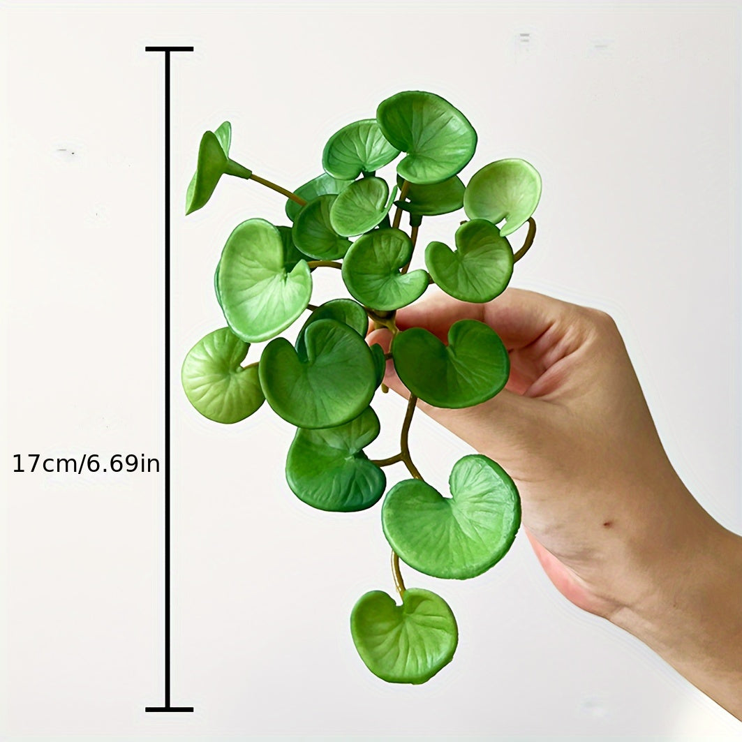 Artificial Plant Mini Green Rubber Leaf Succulent for Home Decoration