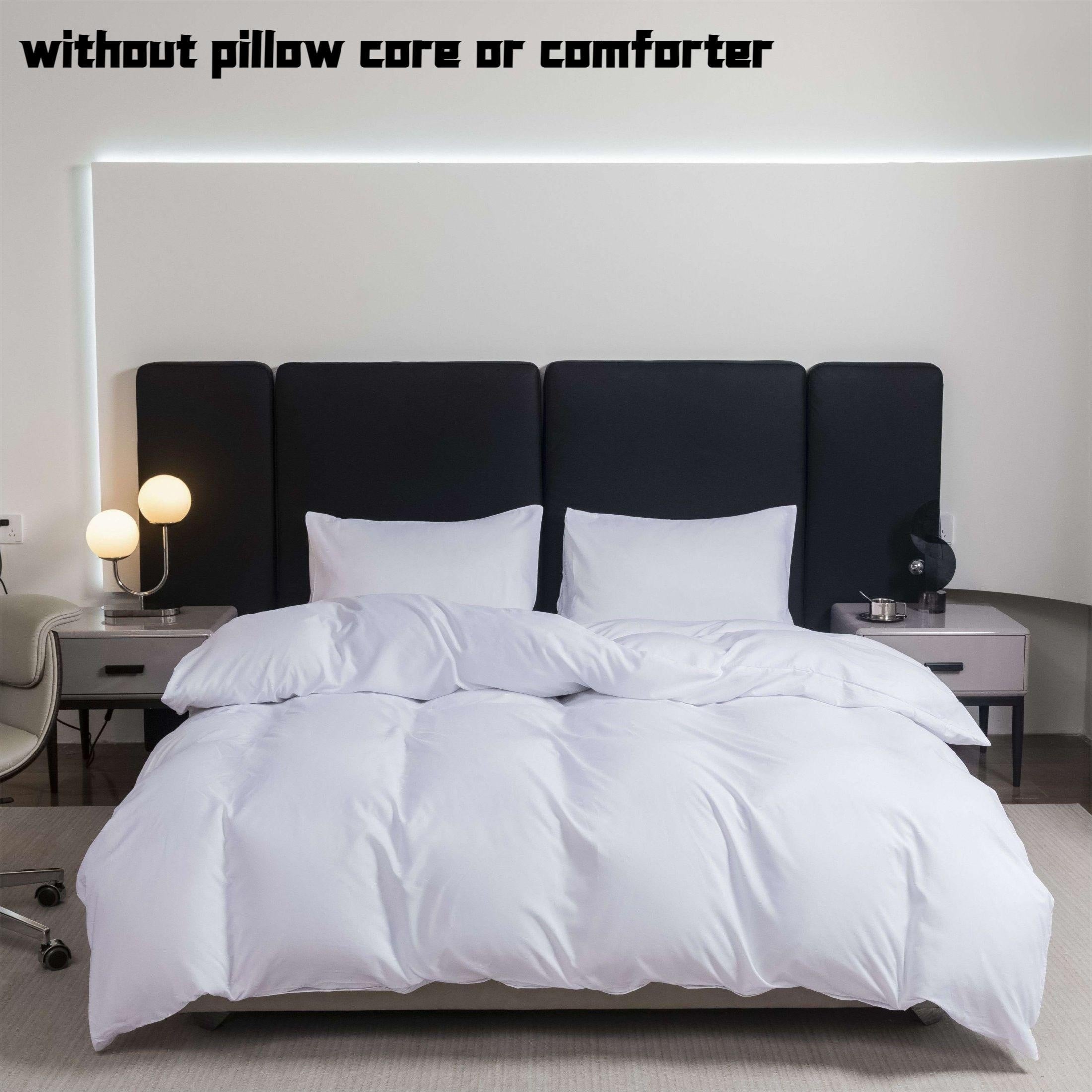 Solid Color Duvet Cover Single Size Soft Comfortable Bedroom Guest Room