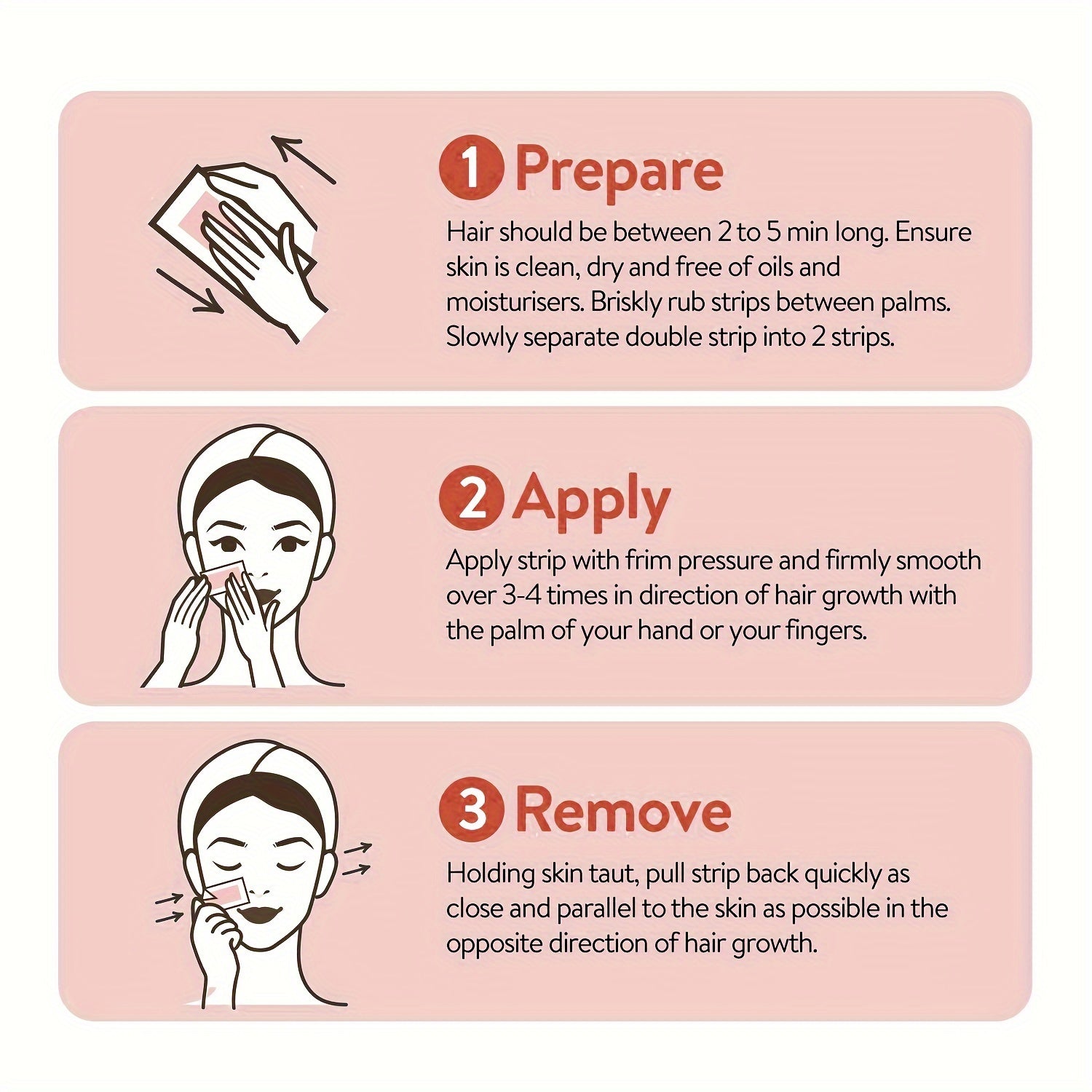 Soft Wax Strips for Painless Hair Removal on All Body Parts with Free Wipes