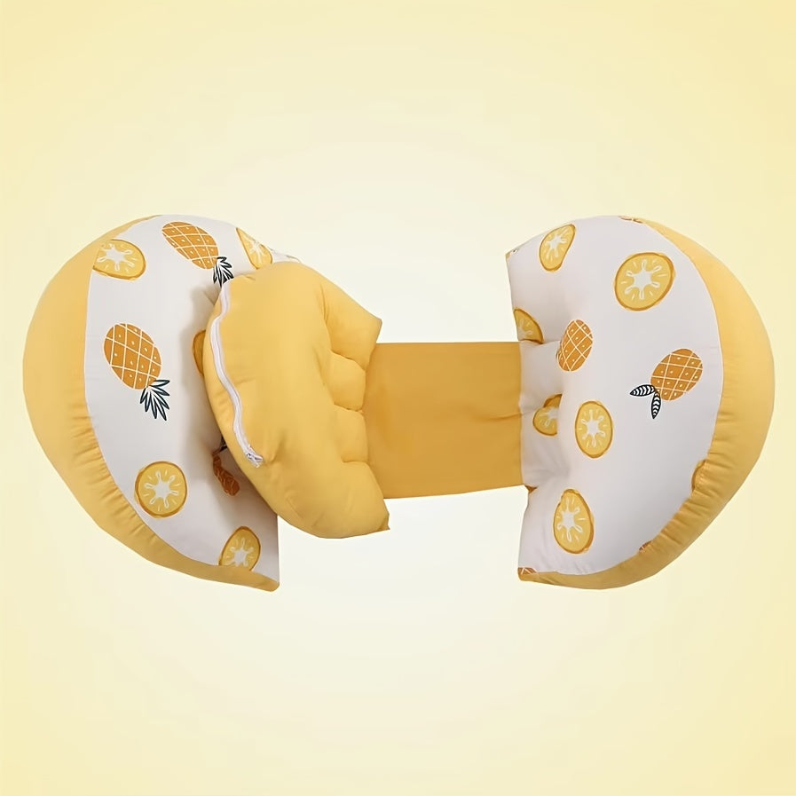 Cojín de maternidad en forma de U para soporte del vientre y la cintura, de poliéster suave, disponible en dos colores