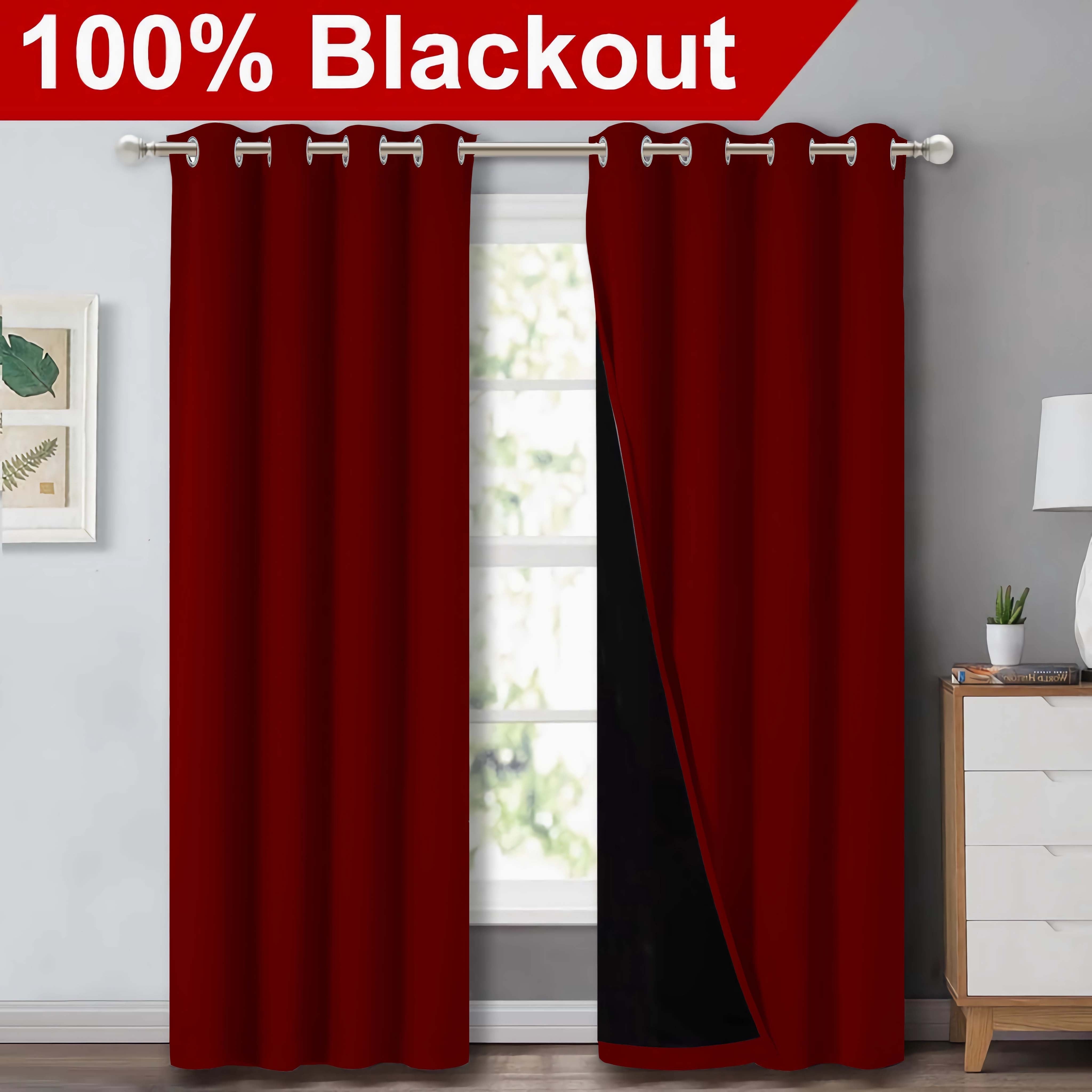 Blackout Curtains for Living Rooms and Bedrooms, Light-Blocking, Thermal Insulated