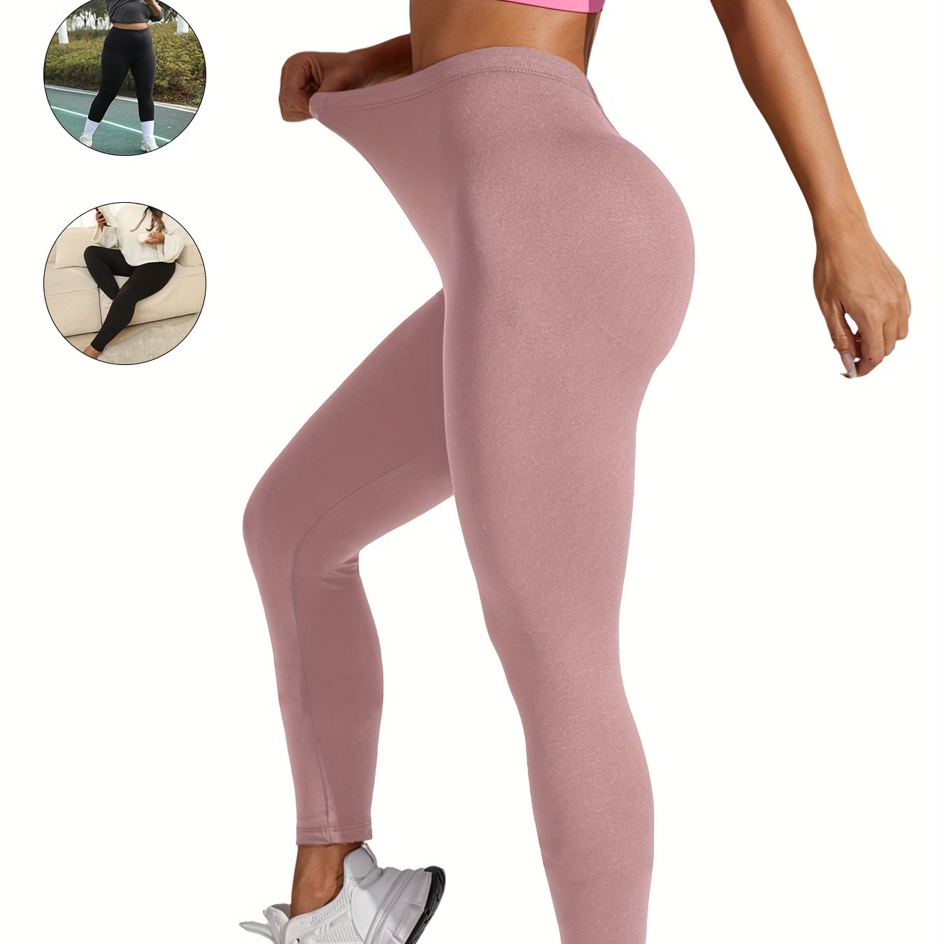 Plus Size Women Soft Sport Leggings Seamless Yoga Running Athletic