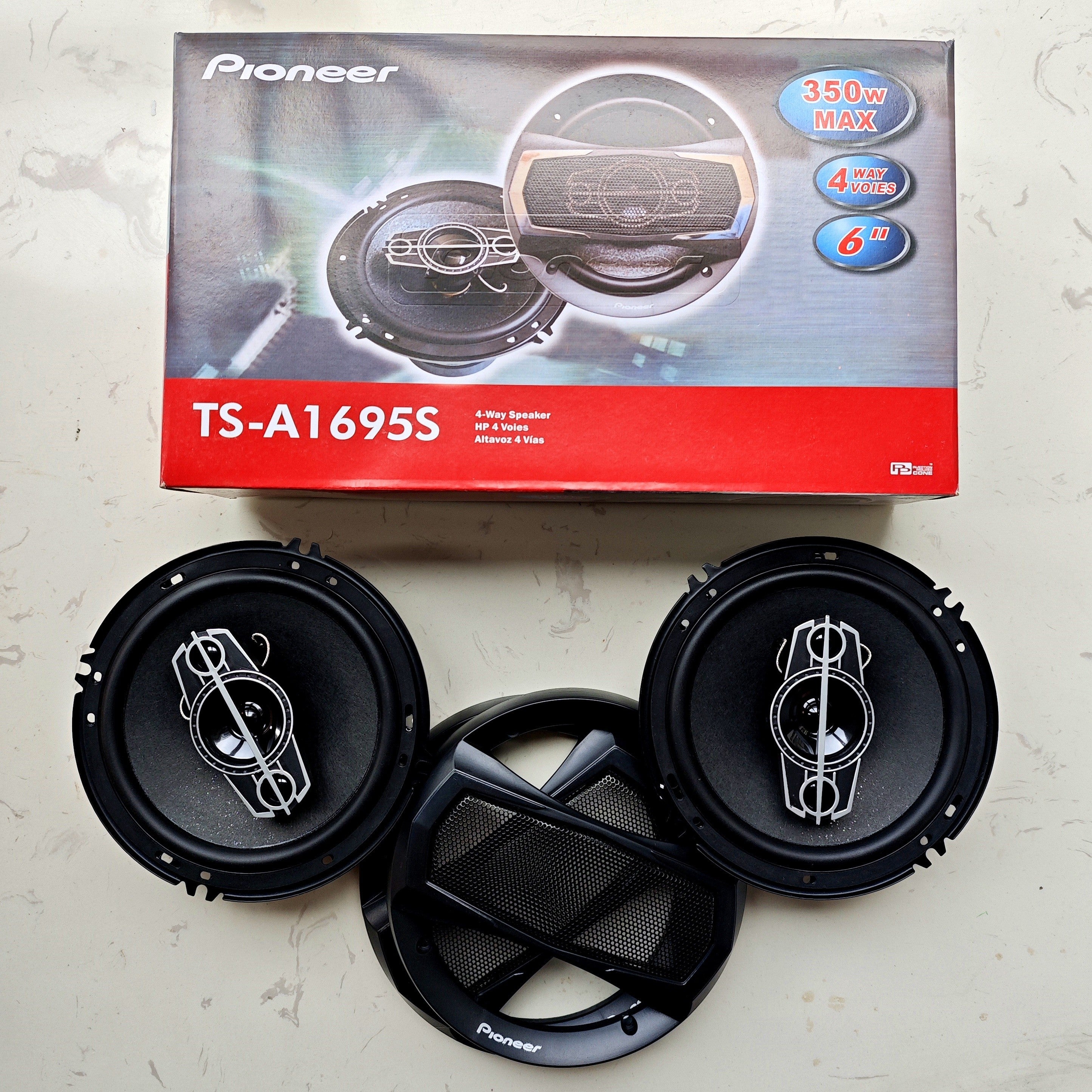15.24 cm 4-Way Car Coaxial Speakers for Auto Audio Stereo System