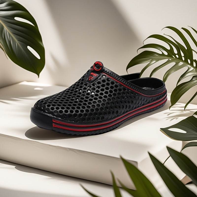 Men's Breathable Blue EVA Garden Clogs for Indoor Outdoor All-Season Wear