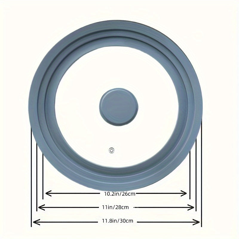 Glass Lid for Pots and Pans with Silicone Rim Dishwasher Safe Multipurpose Cookware Cover