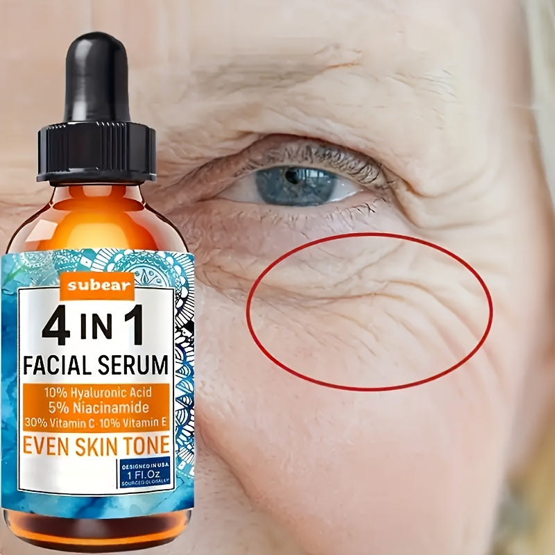 Barcha teri turlari uchun 2 ta yuz serumu tomchi, 30ml, gippoalerjenik, namlovchi