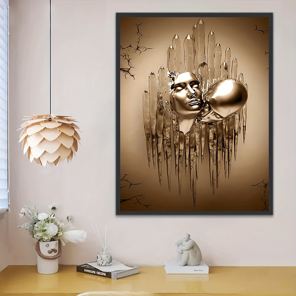 Abstract Canvas Wall Art of Love Couples Kissing 40x60cm or 50x75cm Home Decor