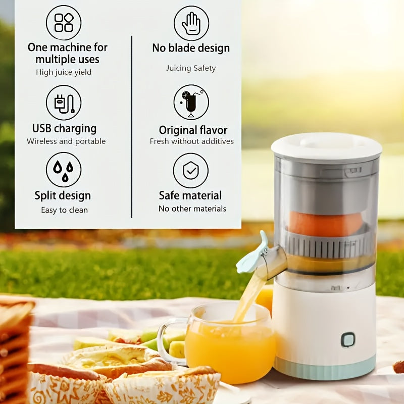 Licuadora recargable por USB con pantalla LED 0.3L para batidos, leche y jugos