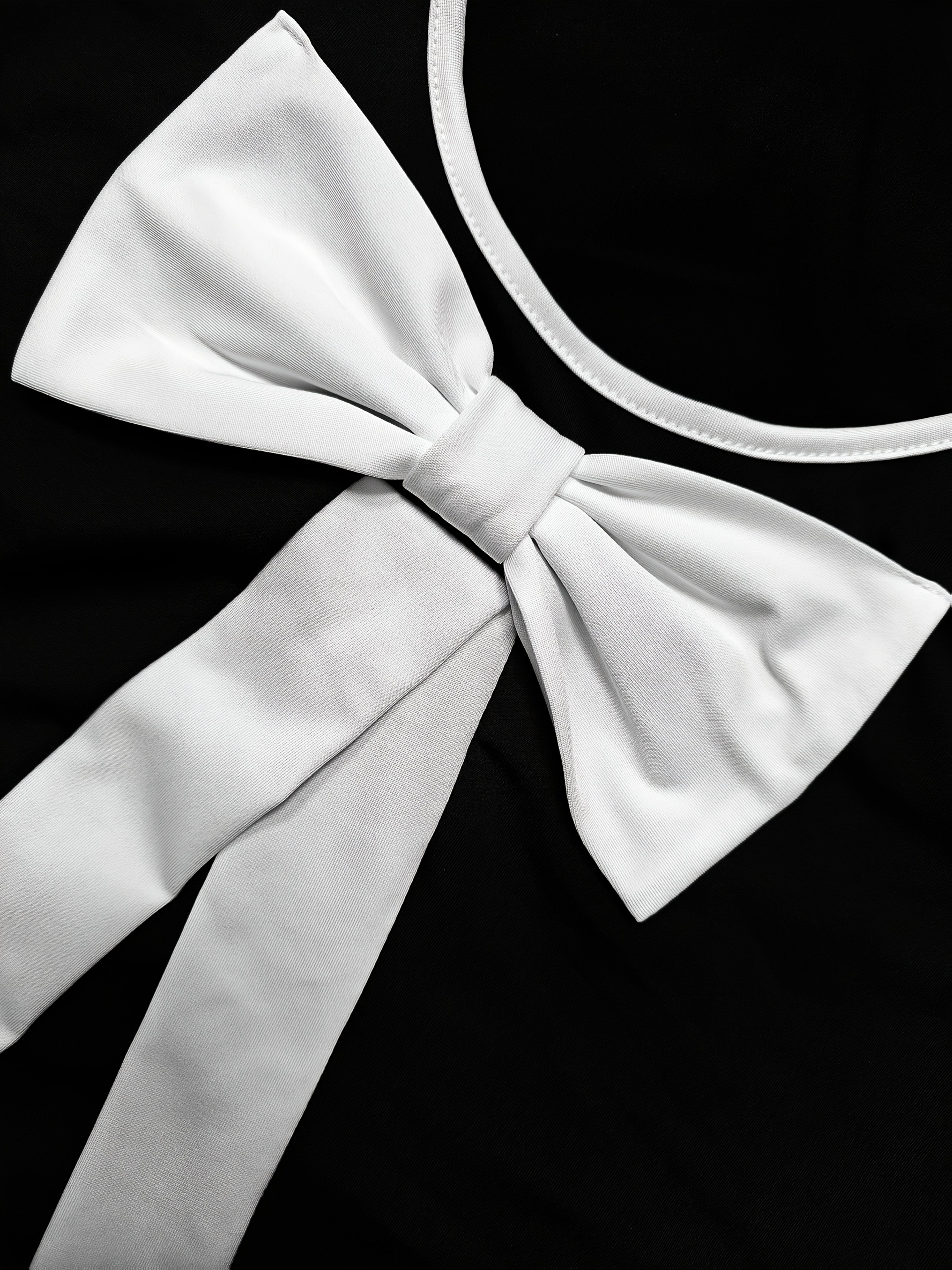 Топ женский большого размера с контрастным бантом Navy Blue White, короткий рукав, повседневная летняя блузка