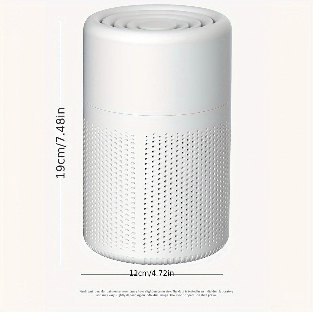 Portable HEPA Air Purifier with Carbon Sponge for Bedroom Office Car