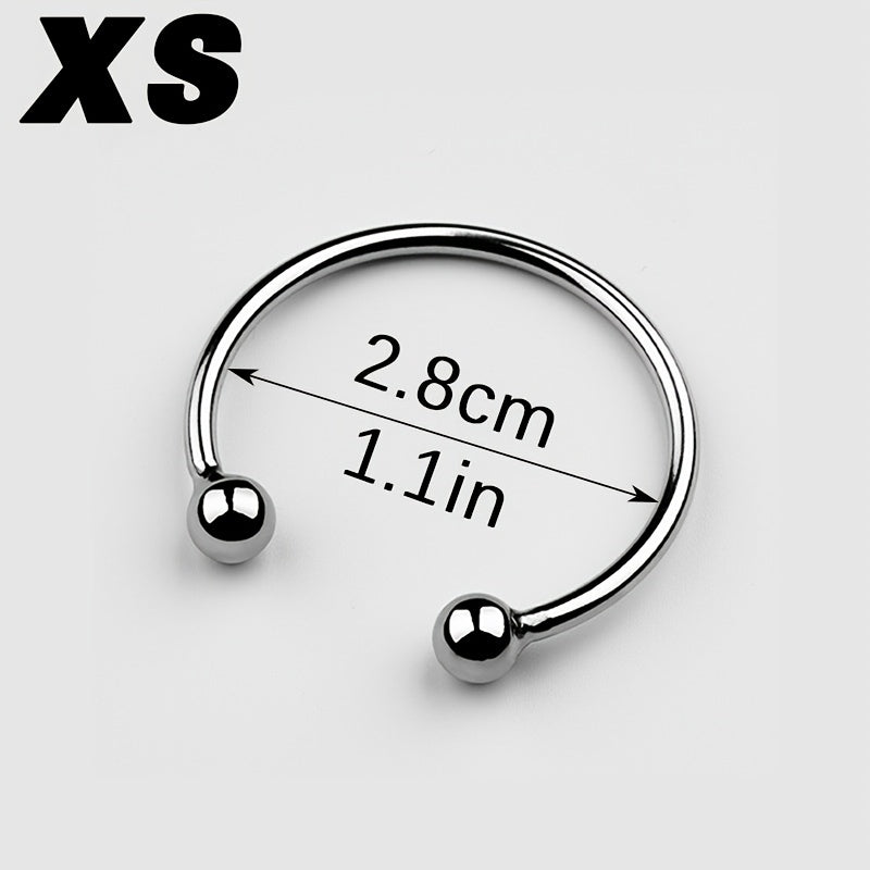 Men Stainless Steel Cock Ring Solid Color Hand Washable Durable Metal Penis Toy