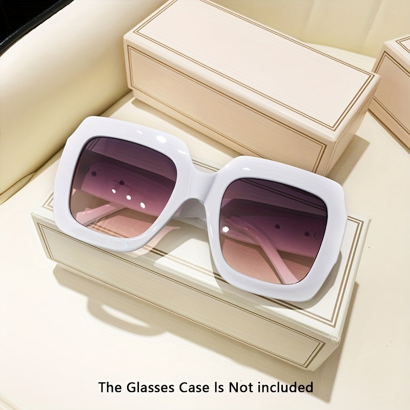 Uniseks Retro Jeliy Rangli Kvadrat Ramkali Quyoshdan Himoyalovchi Ko‘zoynaklar Anti-Glare Quyosh Nurlari