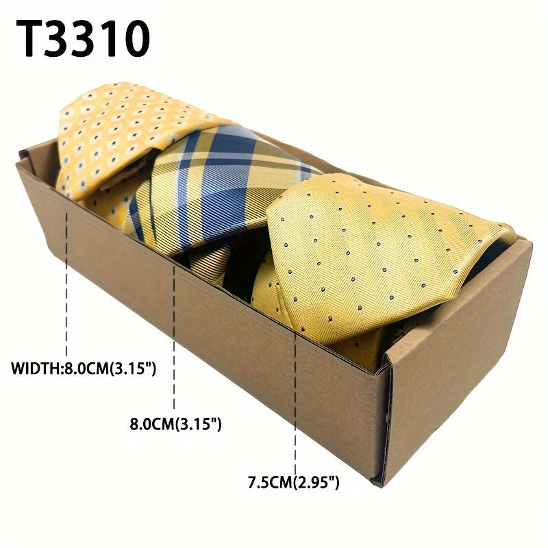 Men's Floral Pattern Tie Set for Weddings Groomsmen and Gifts