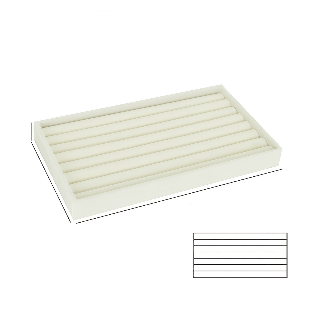 Бархатная полка для хранения украшений с многоярусной витриной для колец, серег, браслетов, ожерелий и часов