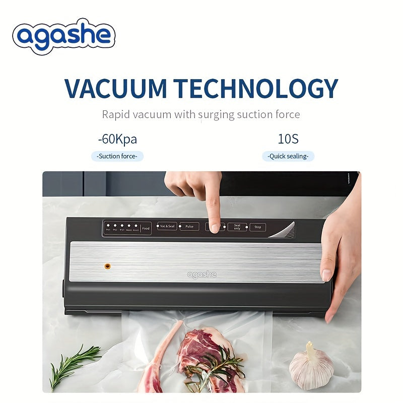 Uy oshxonasida oziq-ovqatni saqlash uchun 50 ta paket, 17*25cm, Vacuum Sealer. Avtomatik yopish, 28cm kenglikdagi paketlar uchun mos. Rostdan yasalgan po'lat panel, 5 issiqlik rejimi, ho'l/quruq oziq-ovqat sozlamalari.