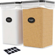 Large Airtight Food Storage Containers 5.2L BPA-Free Plastic Canisters for Kitchen