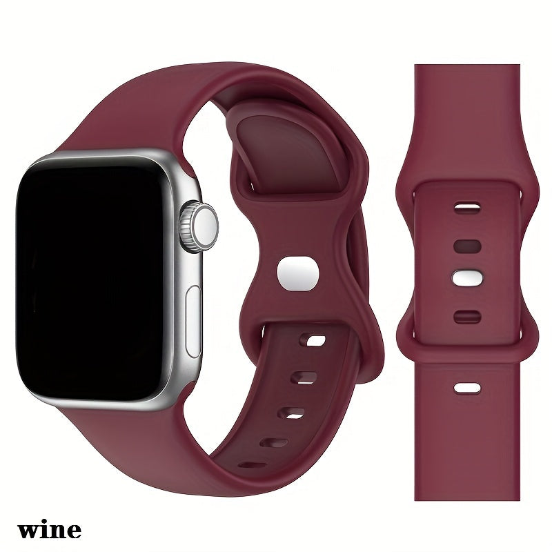 Silicone Sports Watch Strap for Men Women Compatible with Apple Watch Series 2 3 4 5 6 7 8 Ultra SE 38mm 40mm 41mm 42mm 44mm 45mm 49mm