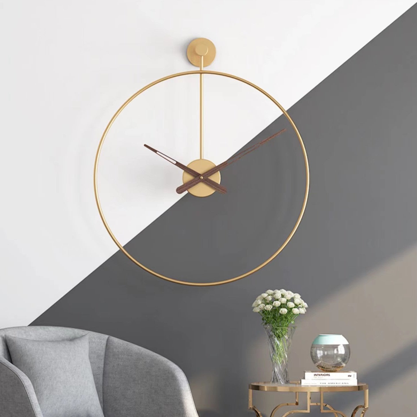 Uy sharoitlari uchun bolalar xonasi devor soati 40cm yoki 50cm, shovqinsiz, san'at bezak sovg'asi