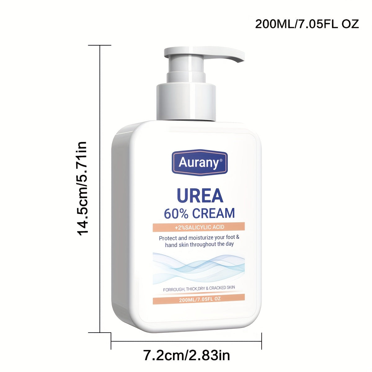 Urea 60% Salicylic Acid Moisturizing Cream for Dry Skin on Feet Knees Elbows 200ml