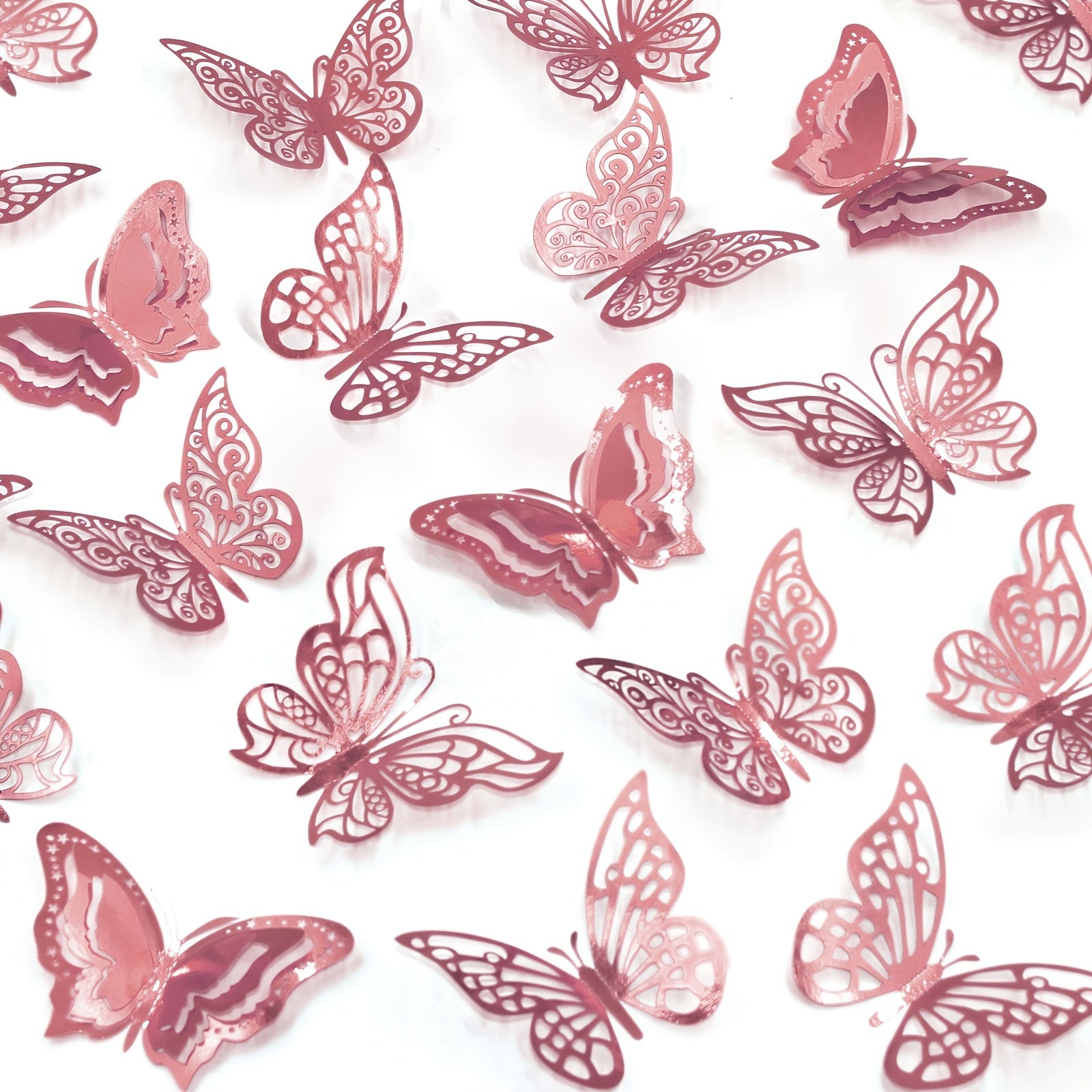48 3D Butterfly Wall Stickers for Home Decor and Party Decorations