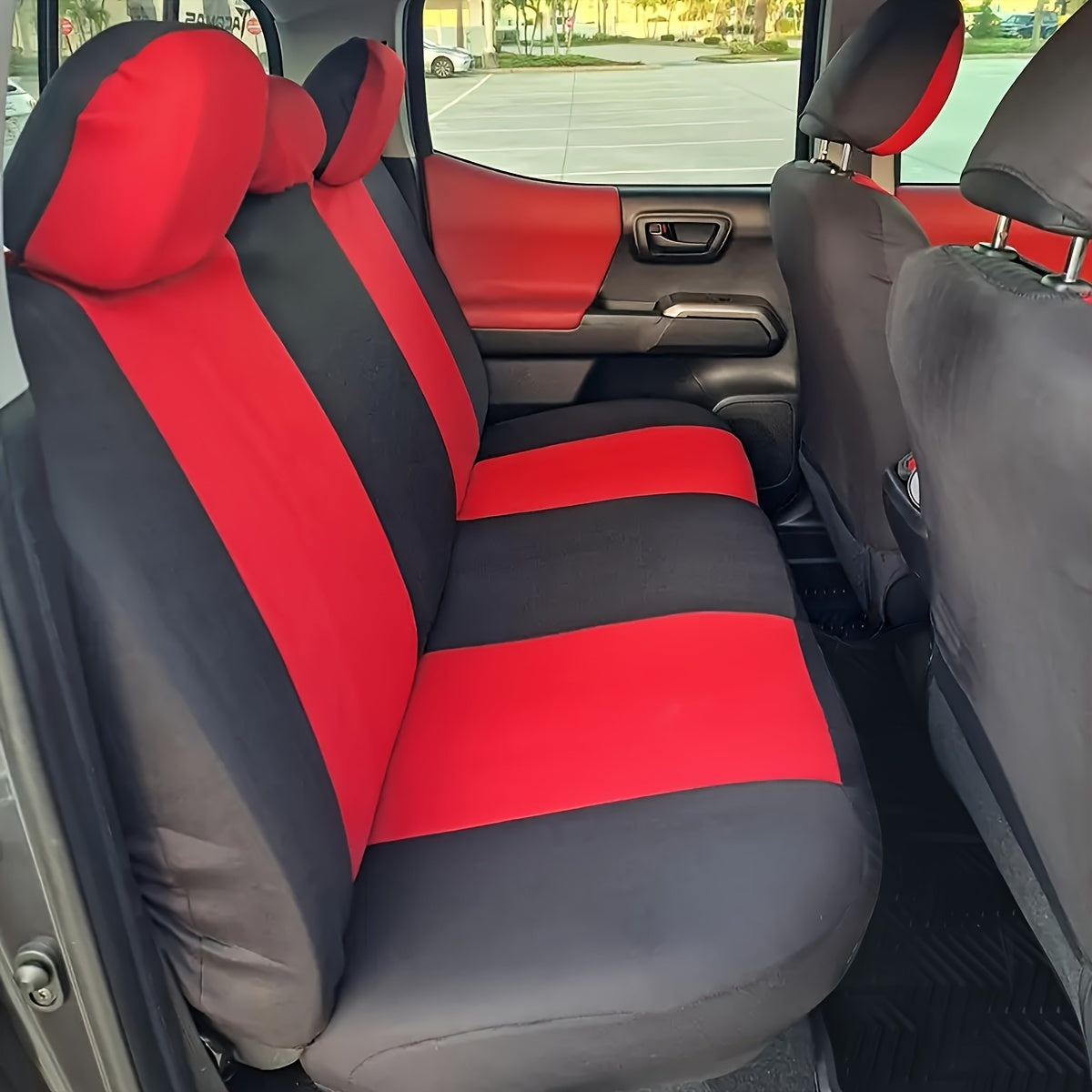 Juego de fundas para asientos de coche de 13 piezas de poliéster, ajuste universal para vehículos de 7 plazas, para todas las estaciones, lavable a máquina