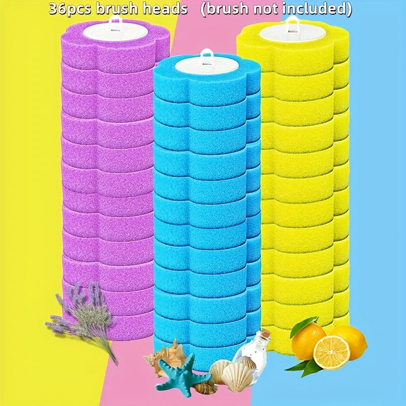 Replacement Toilet Brush Heads Multi-Pack for Manual Bathroom Cleaning