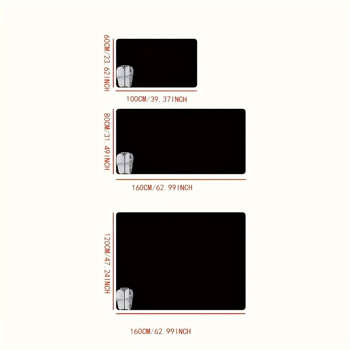 Black Faux Fur Area Rug, Soft and Luxurious Rectangle Floor Covering for Living Room and Bedroom