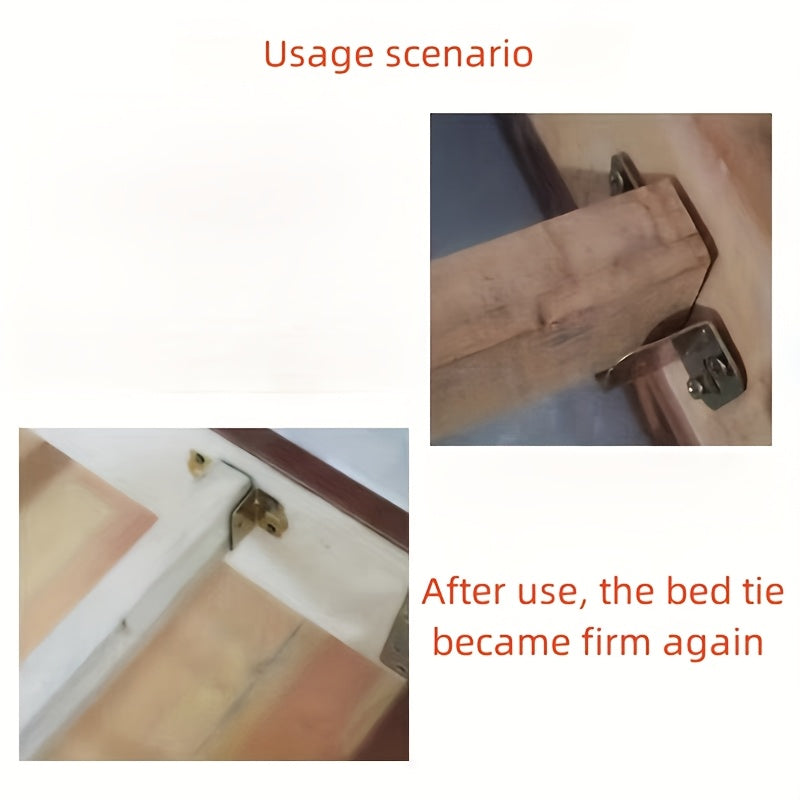 28-Piece Bed Corner Brackets and Screws for Wooden Furniture Support