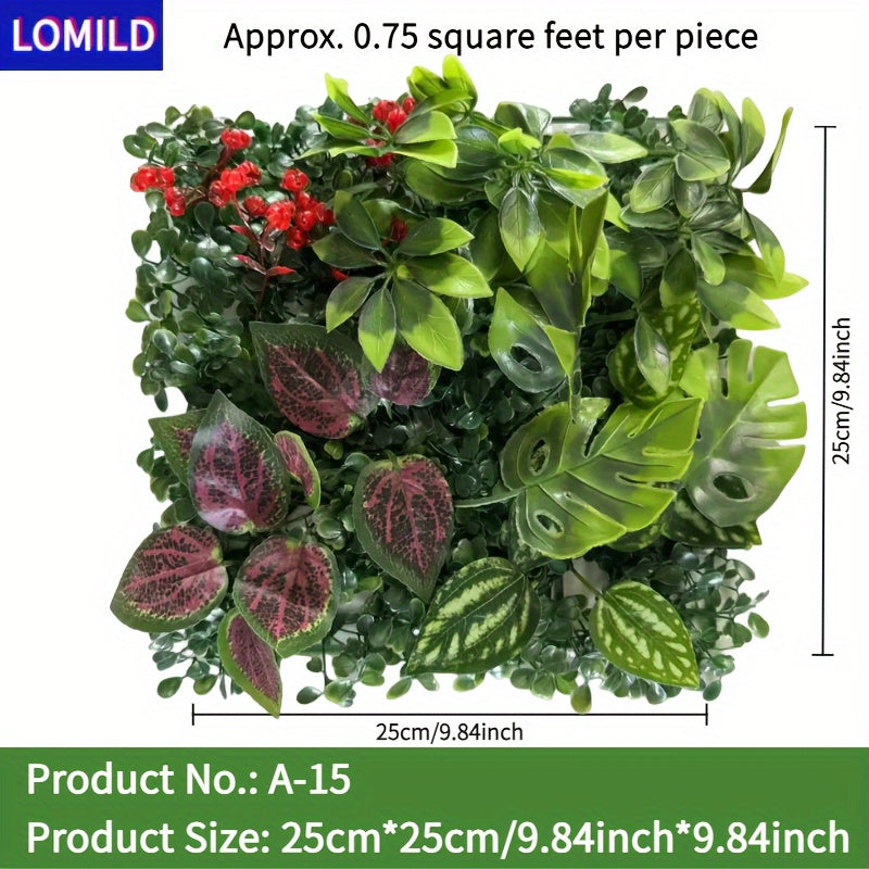 Artificial Green Plants for Outdoor Wall Decoration Wedding Festival Tying