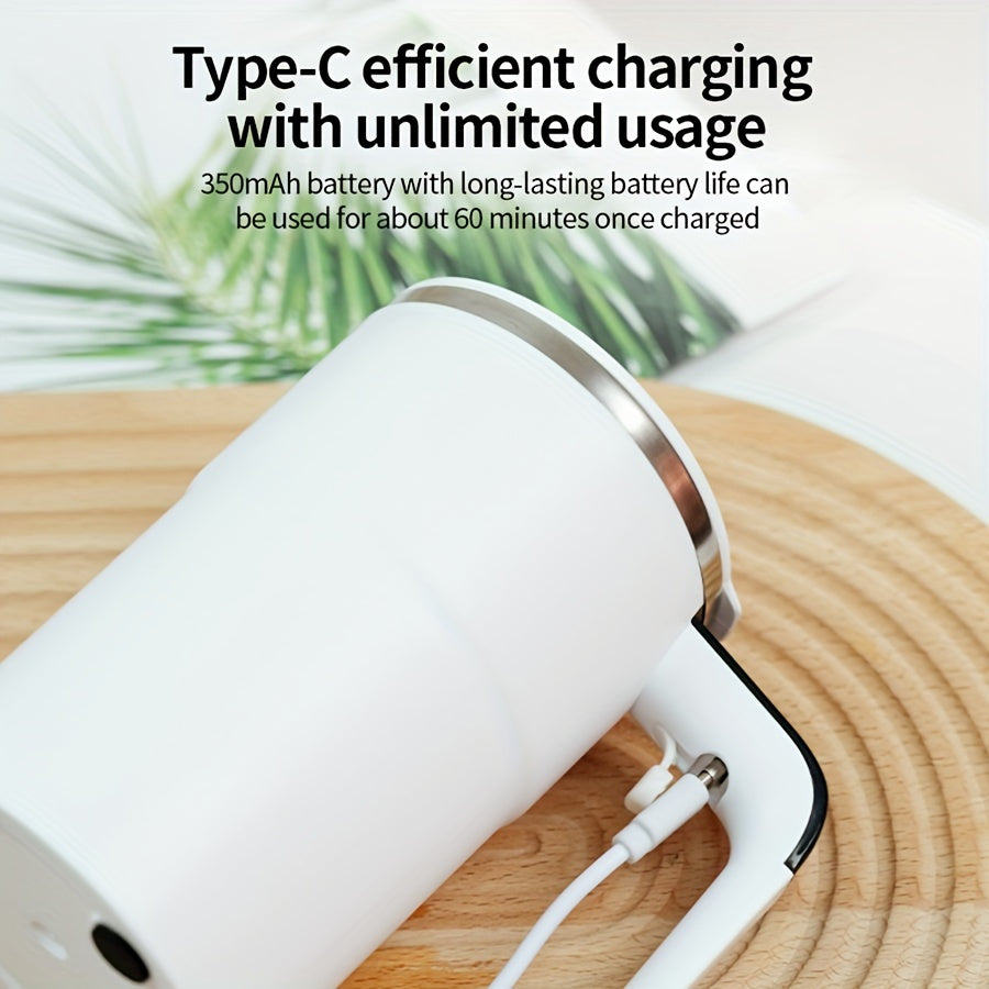 Electric Mixing Cup with LCD Display, Rechargeable, 5000 RPM Motor