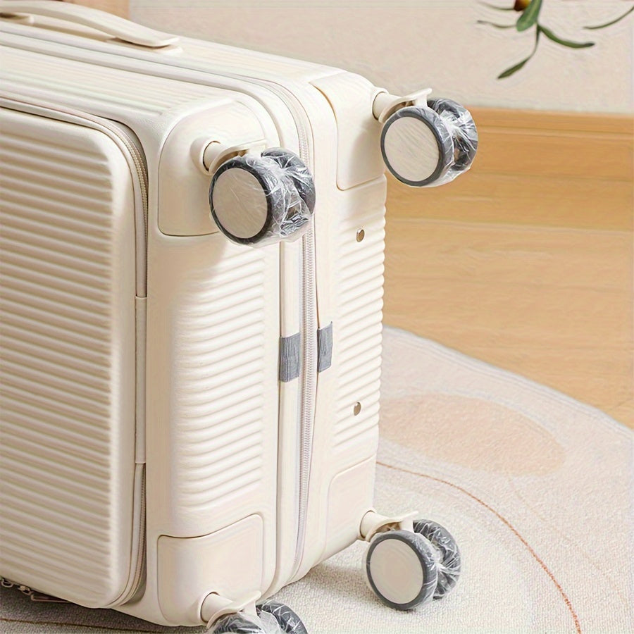 50 Pieces Universal Luggage Wheel Covers Dustproof Suitcase Hub Caps
