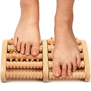 Wooden Foot Massager Roller for Pain Relief and Fatigue Reduction